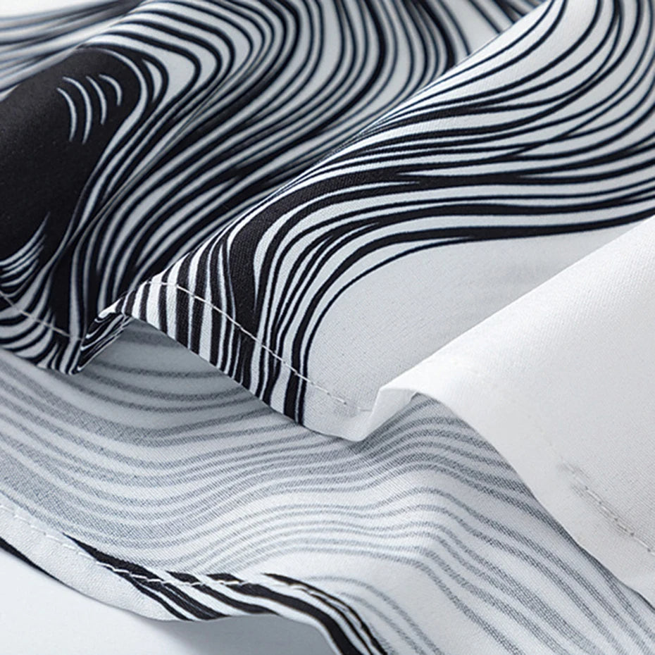 Abstract Swirl Button-Down Shirt