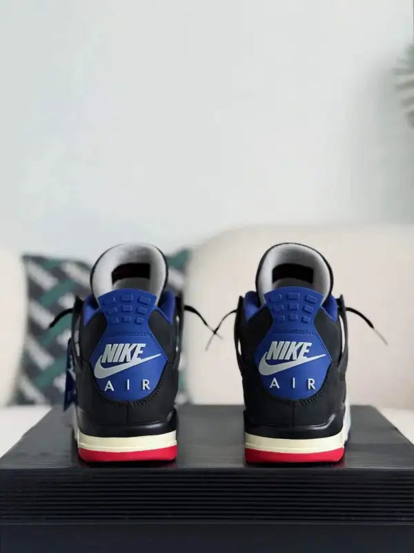 Air Jordan 4 Retro ‘Rare Air’ in Black, Royal Blue, and Red