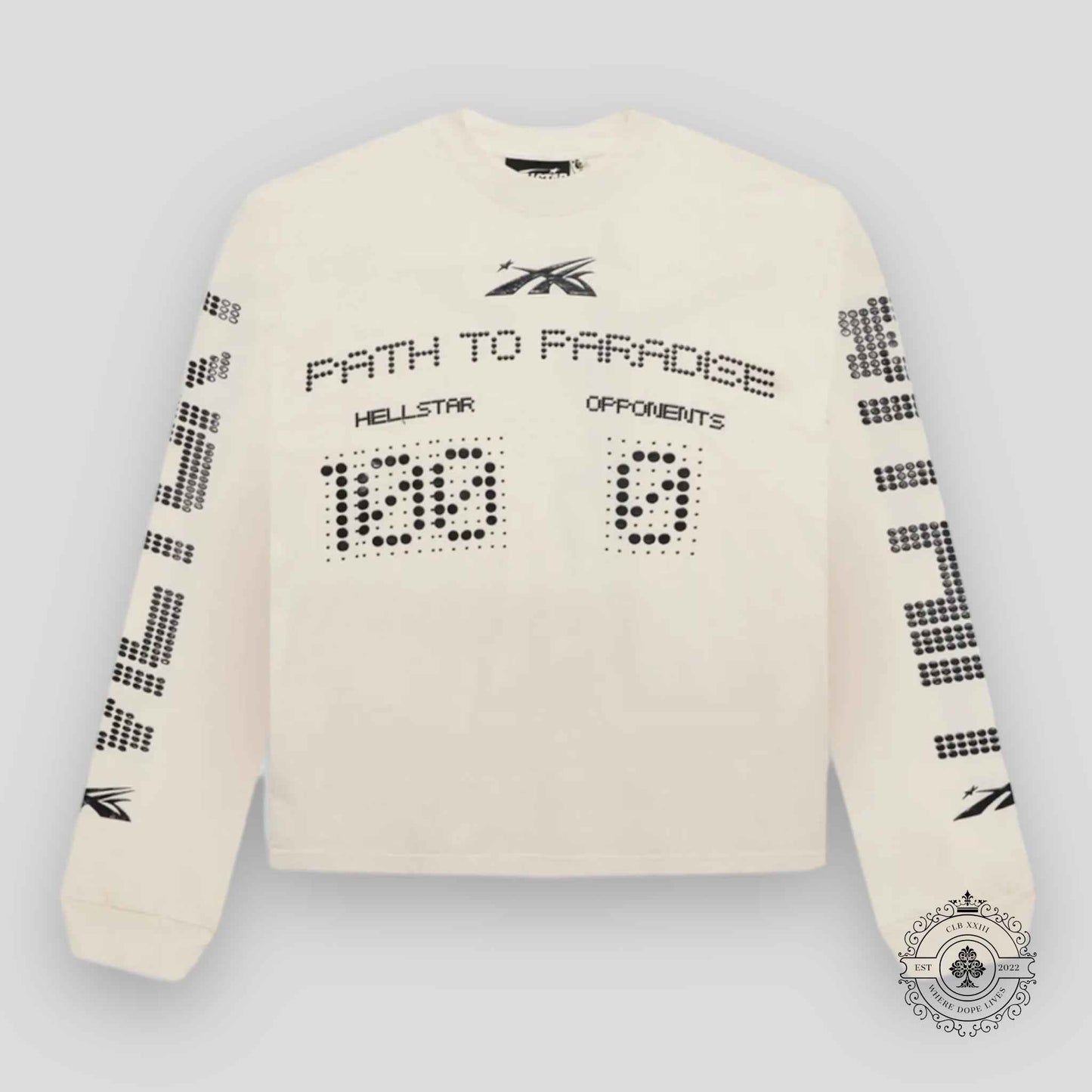 Hellstar Scoreboard L/S Shirt in White