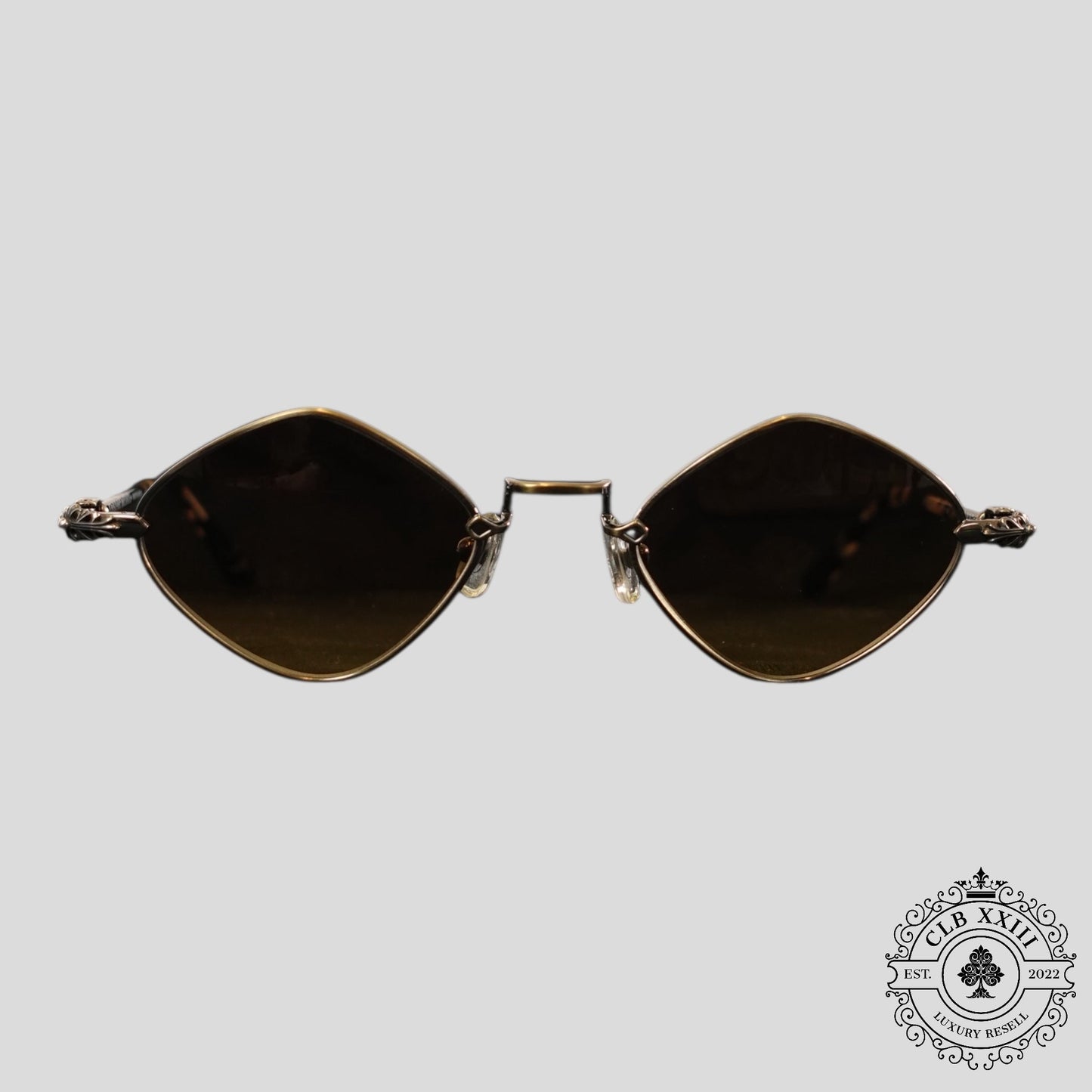 Chrome Hearts Diamond Dog Sunglasses in Tortoise
