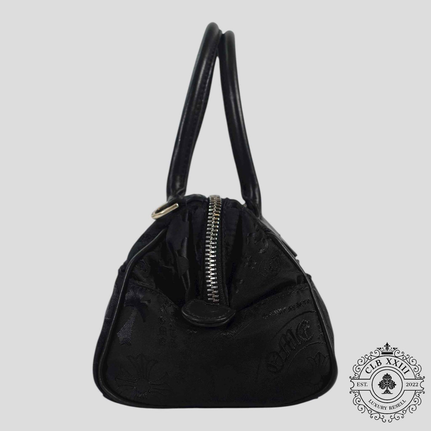 Chrome Hearts Multi Motif Nylon Mini Handbag in Black