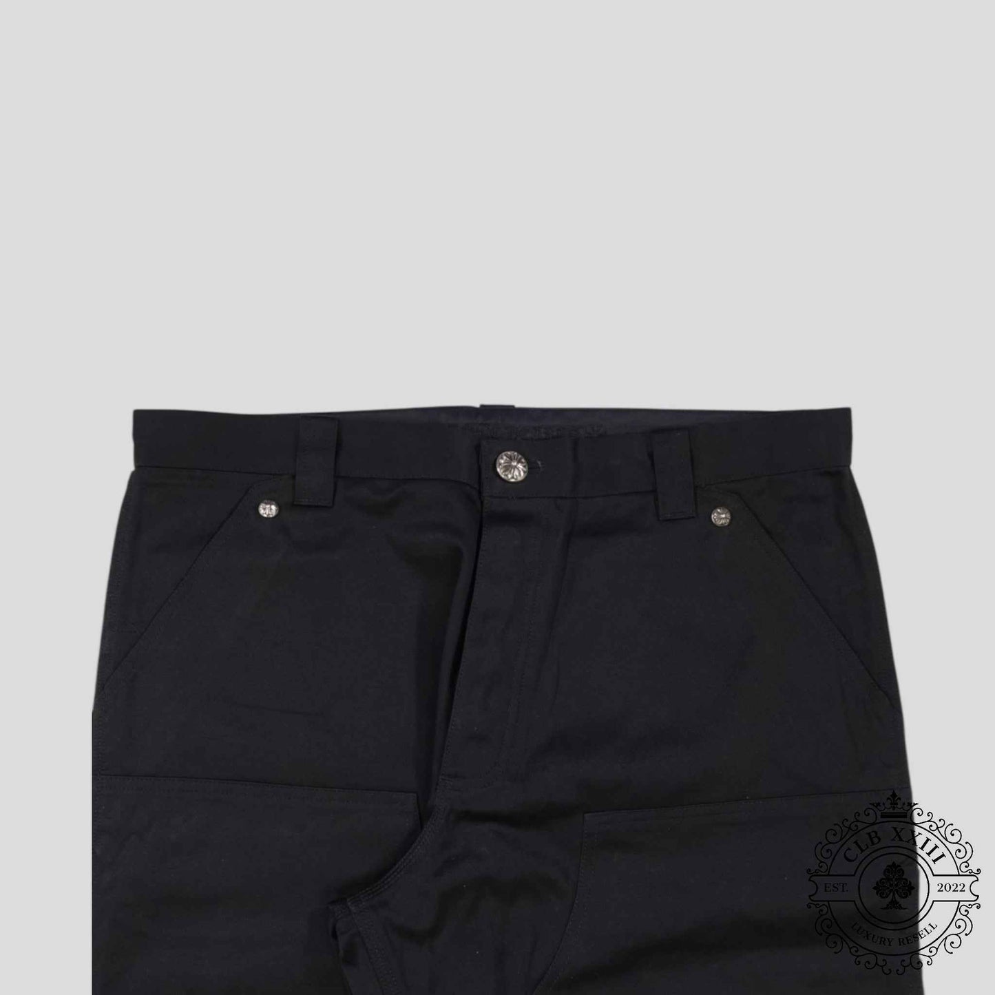 Chrome Hearts Double Knee Chino Pants in Black