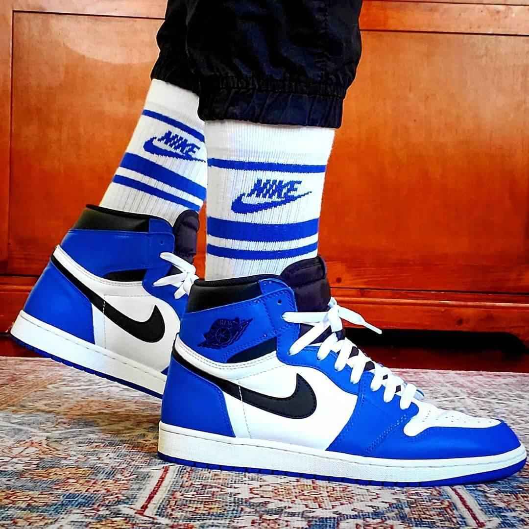 Custom Air Jordan 1 Game Royal Sneakers SneakerNational