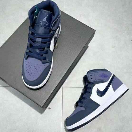 Custom Air Jordan 1 Sanded Purple Sneakers SneakerNational