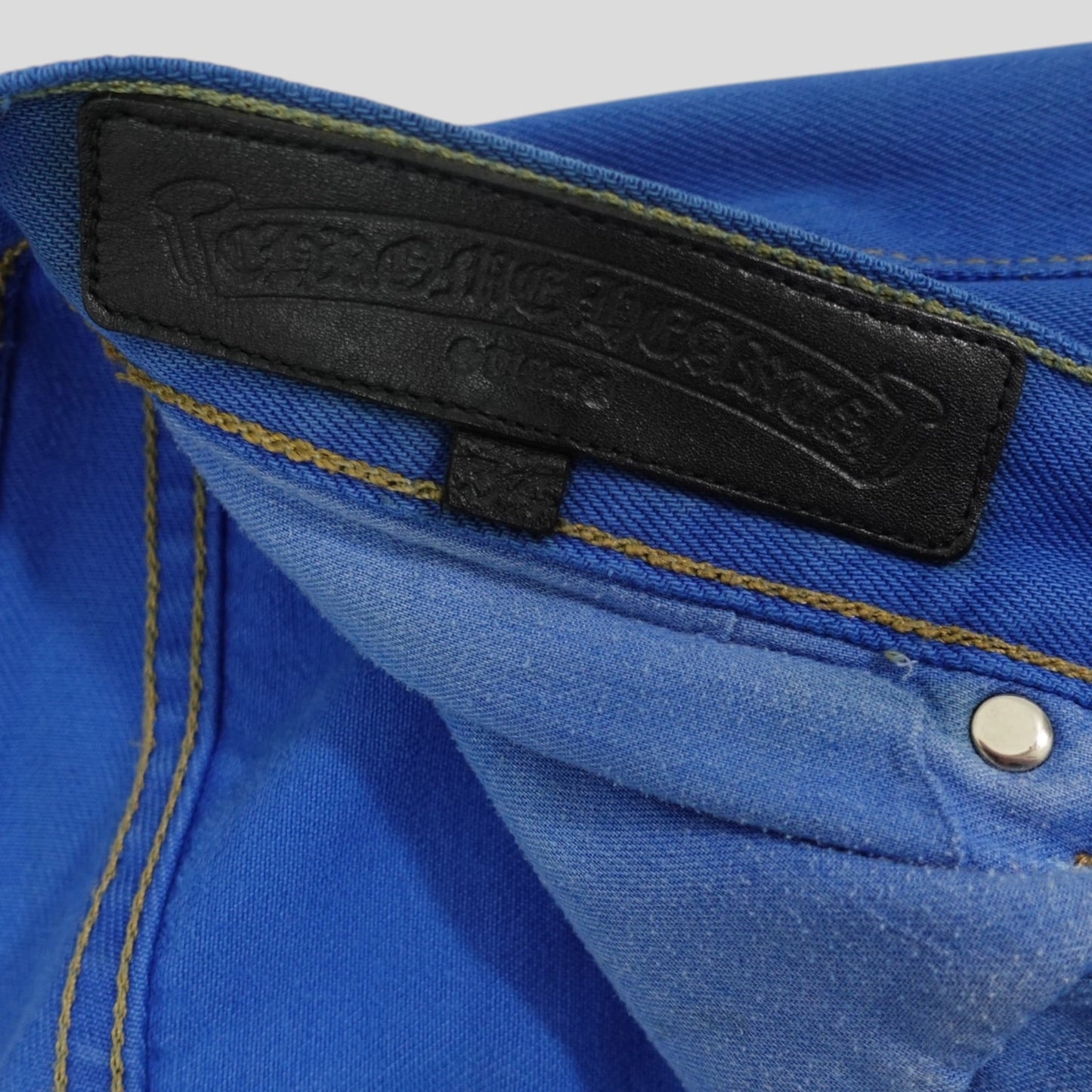 Chrome Hearts Levis Cross Patch Jeans in Blue