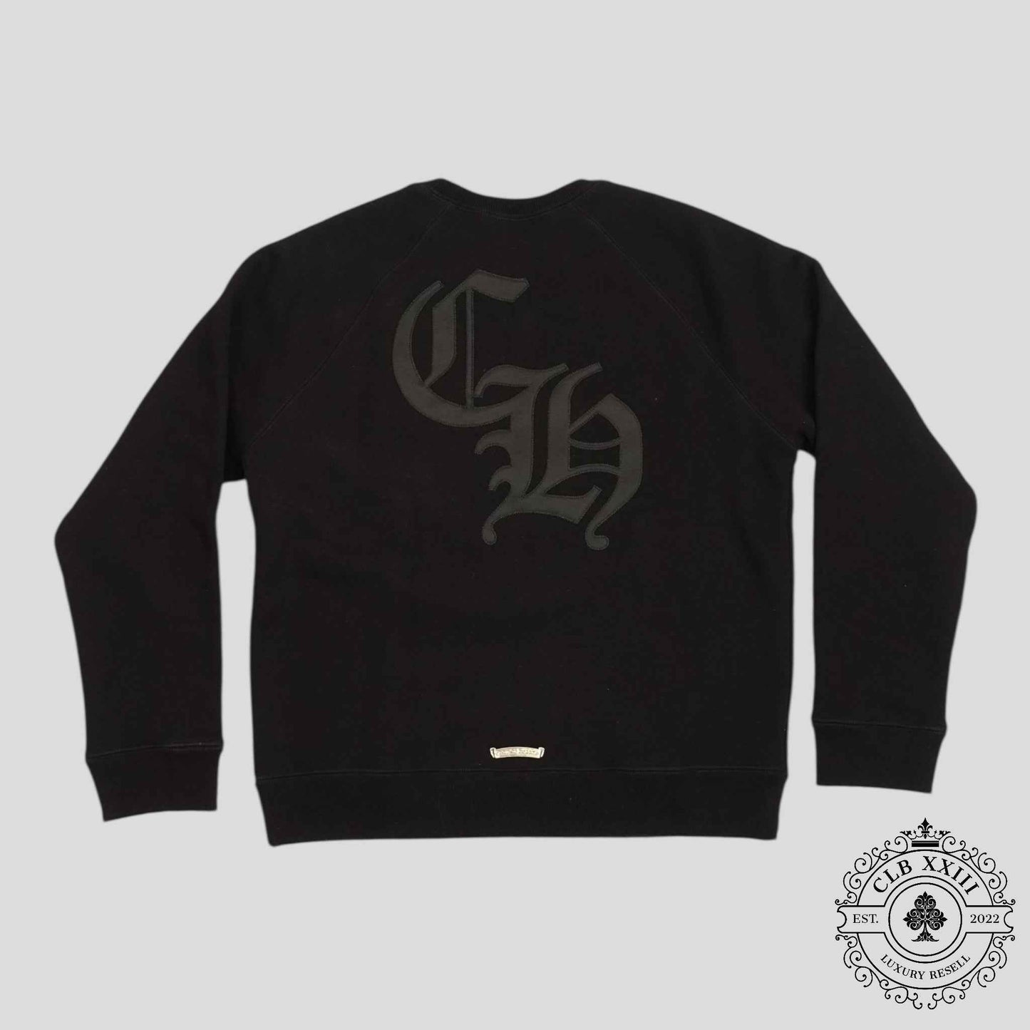 Chrome Hearts Cemetery Cross Seven-11 Crewneck in Black