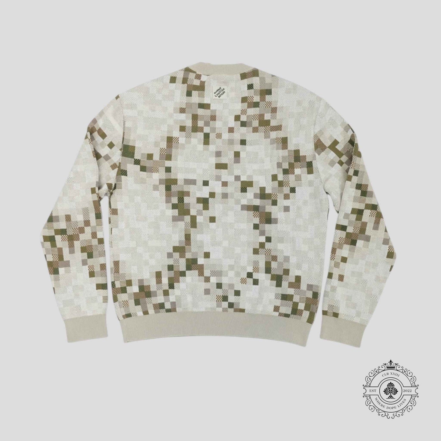 Louis Vuitton Damouflage Graphic Crewneck in Khaki