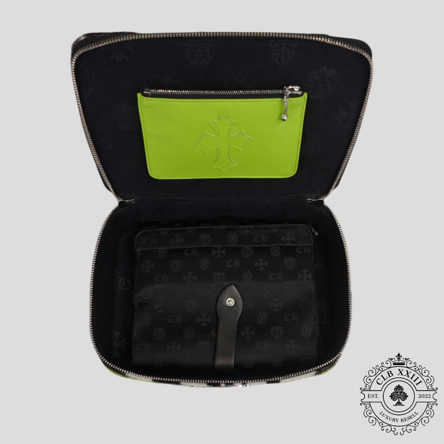 Chrome Hearts Jewelry Case in Zebra / Green