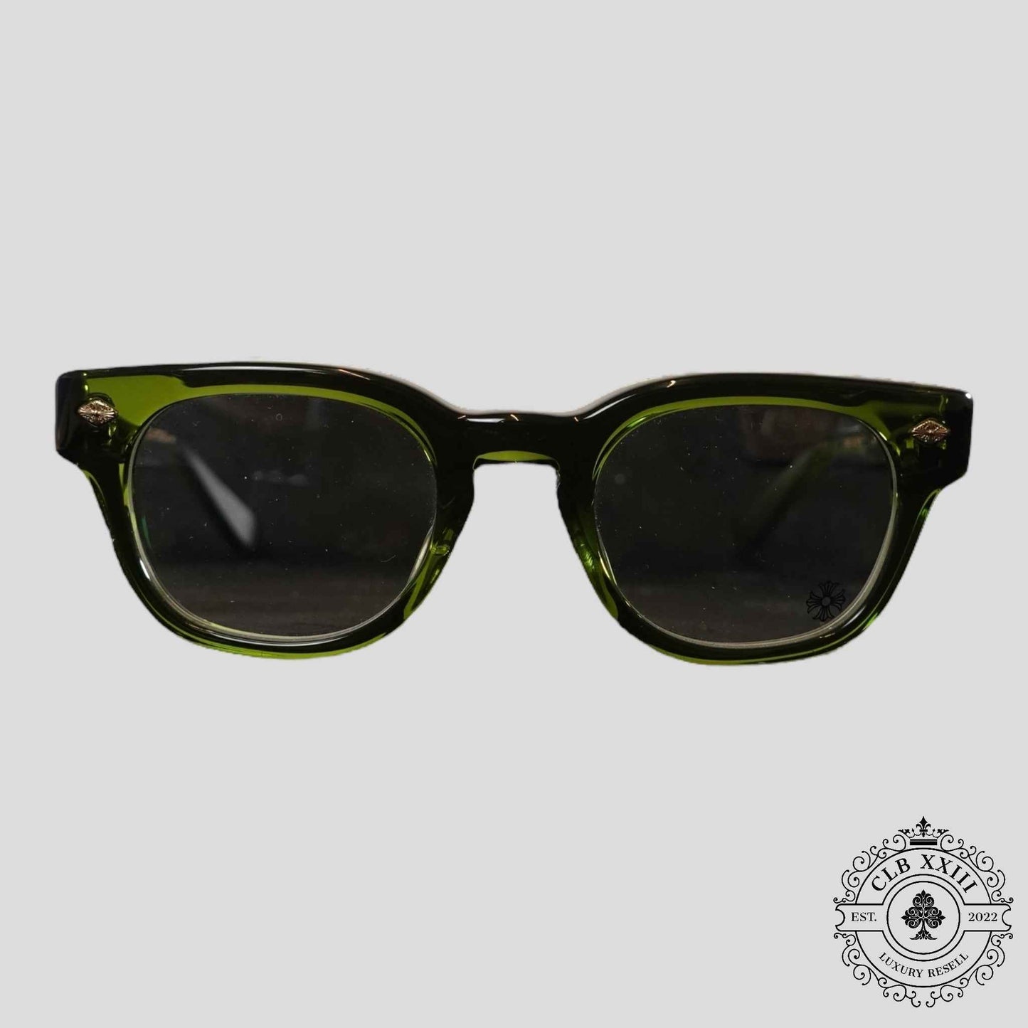 Chrome Hearts Jenna Tail Yea Glasses in Green