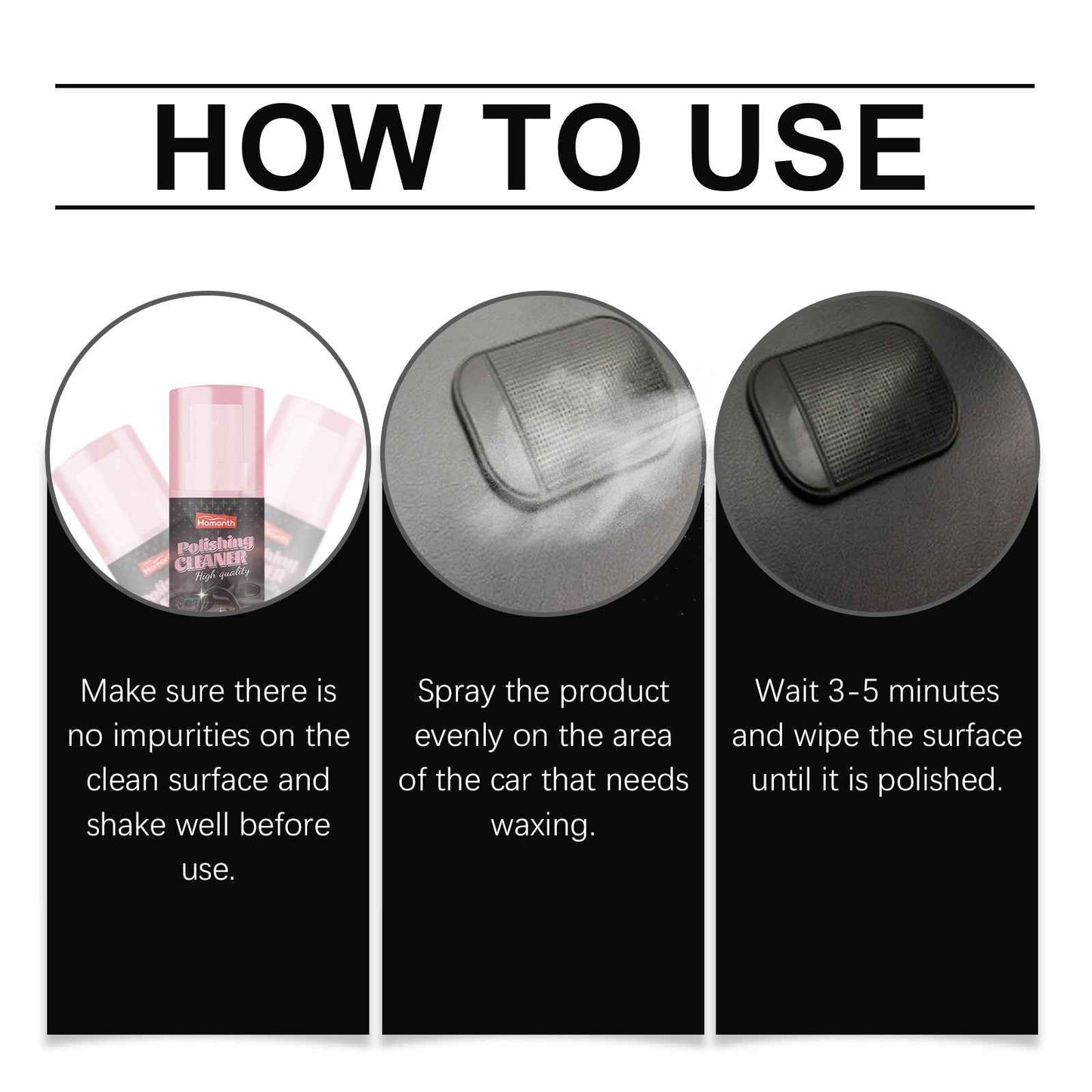 Homonth Car Interior Retreader, Car Leather Interior Care Retreading Gentle Cleaning Decontamination Polishing