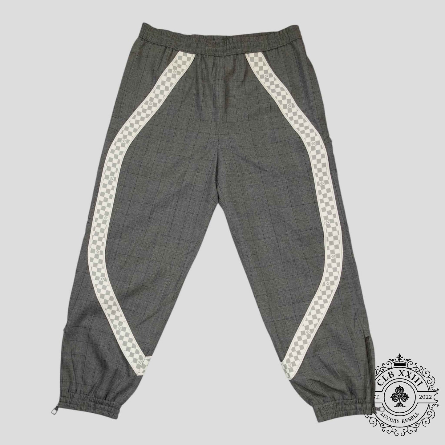 Louis Vuitton Wool Track Pants in Grey
