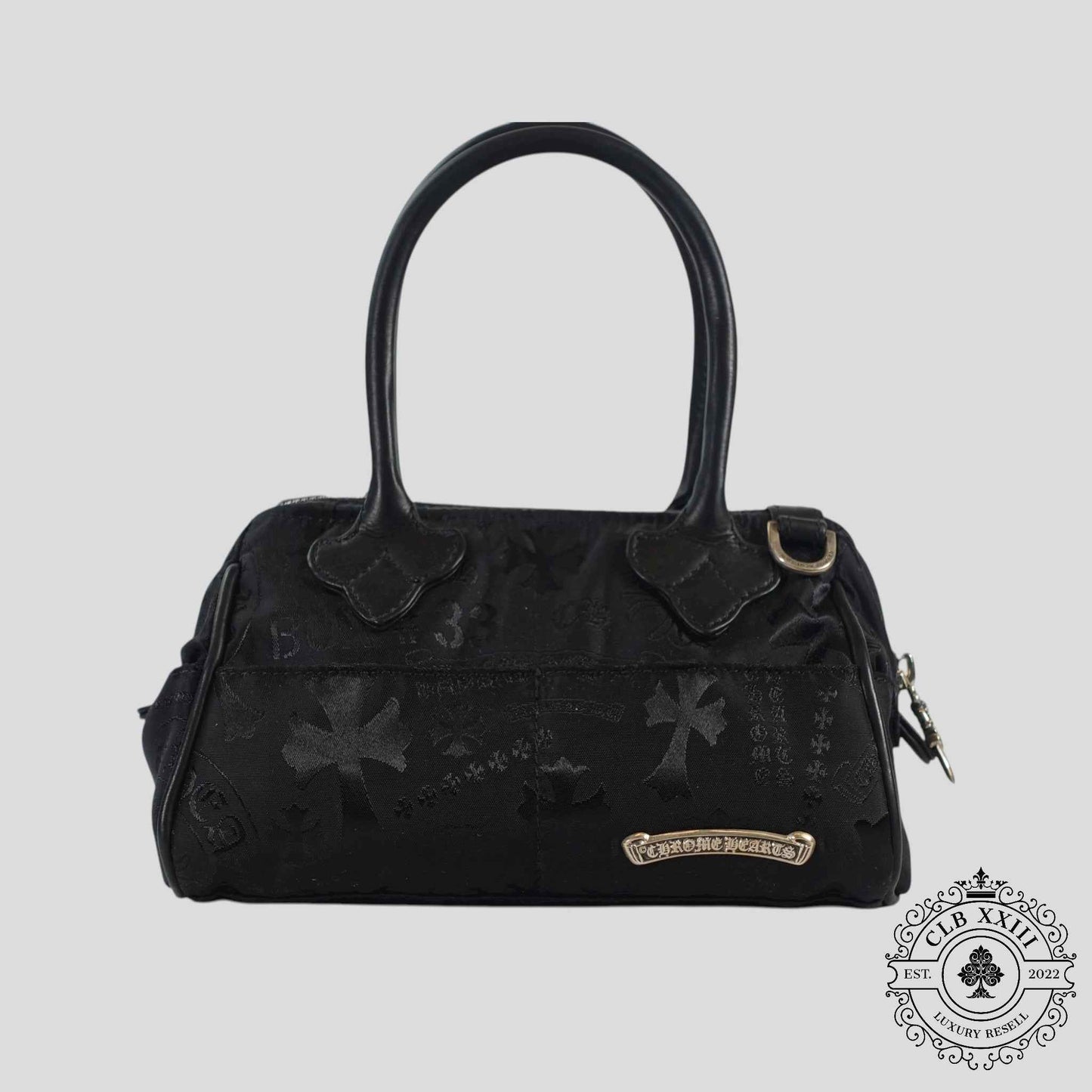 Chrome Hearts Multi Motif Nylon Mini Handbag in Black