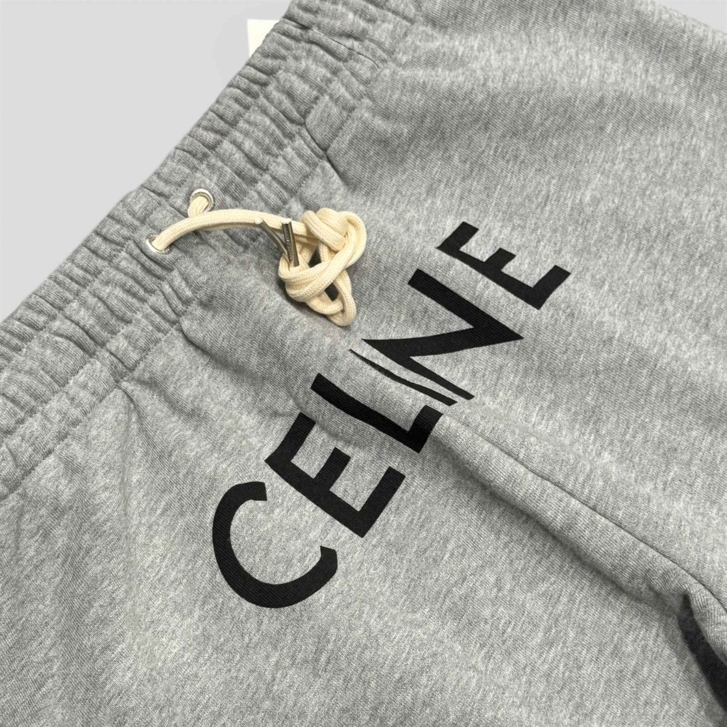 Celine Logo Sweatpants in Grey