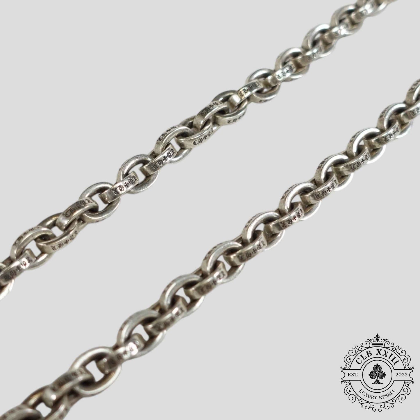 Chrome Hearts XXL Paper Chain Necklace in Silver