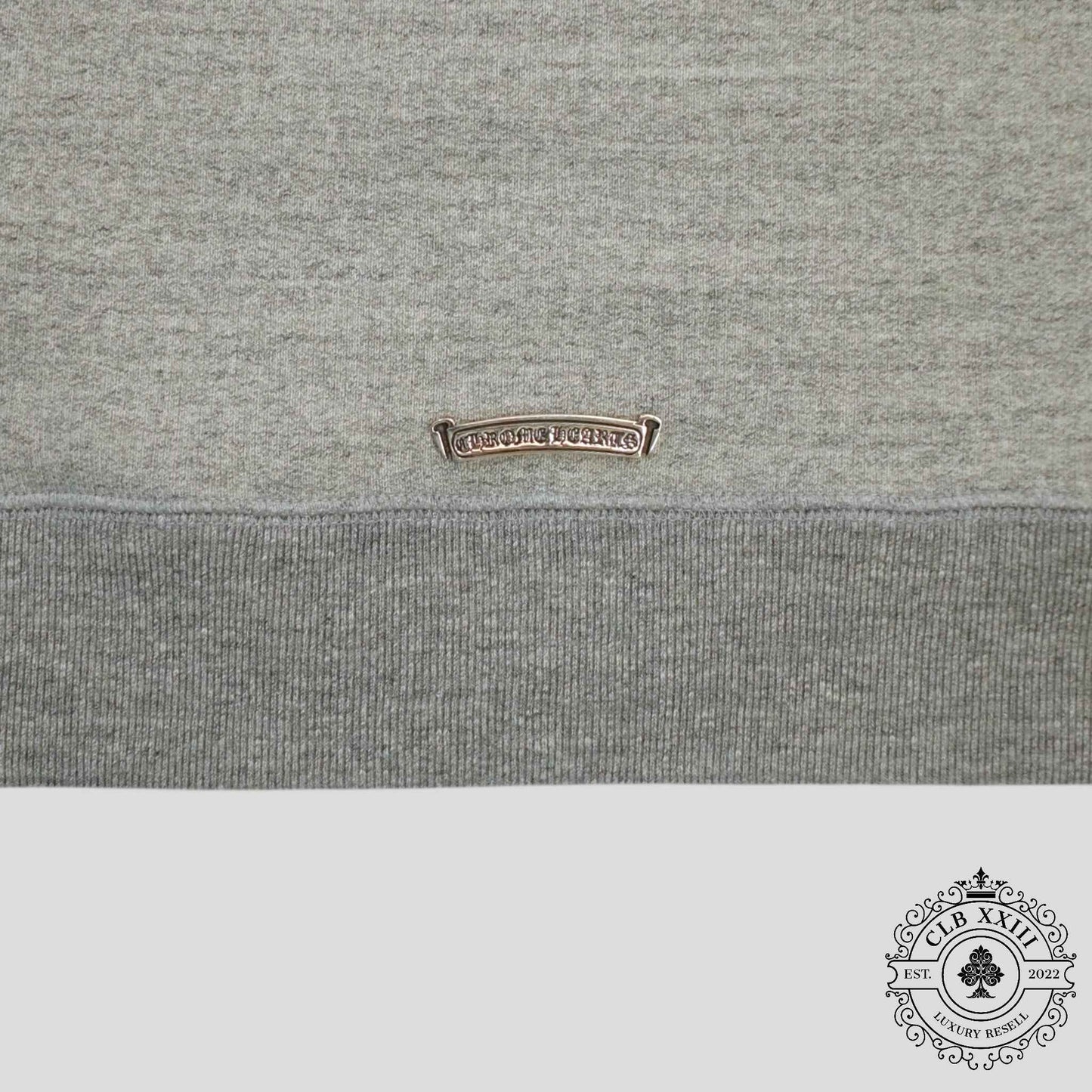 Chrome Hearts Cemetery Cross Seven-11 Hoodie in Grey