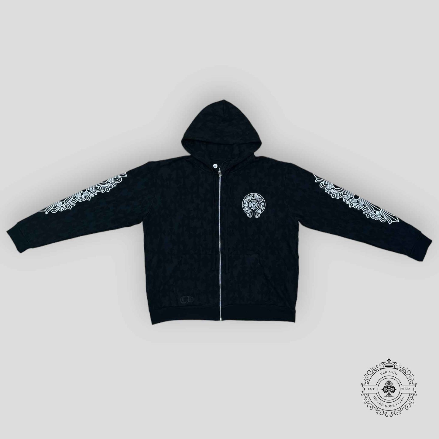 Chrome Hearts Cemetery Zip-Up Hoodie