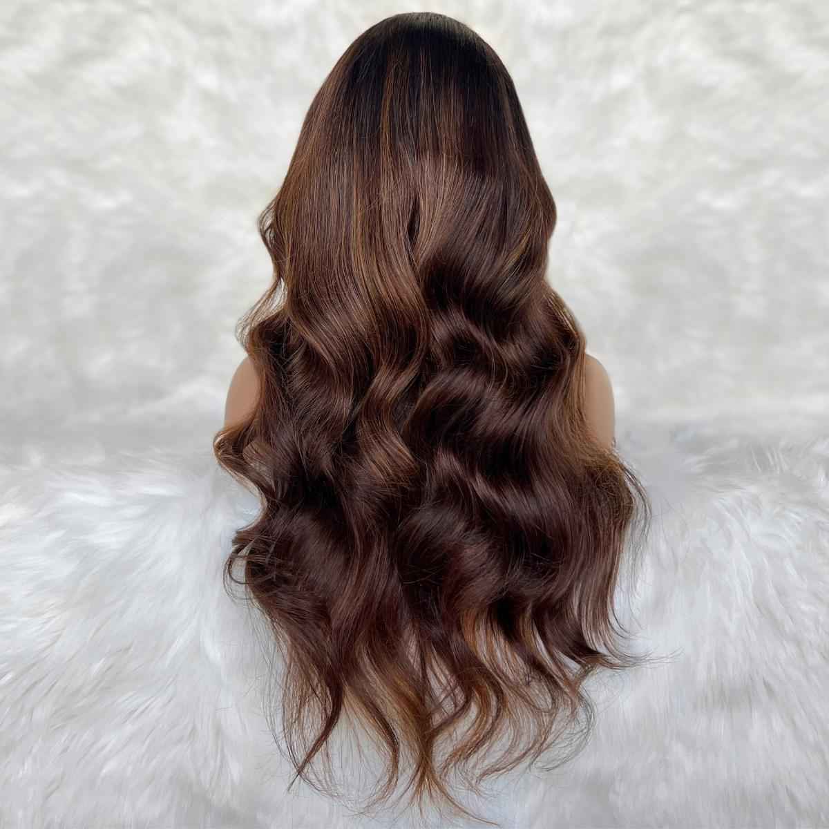 Raw Giselle Glueless 5x5 HD Lace Professionally Colored 100% Human Hair Closure Wig