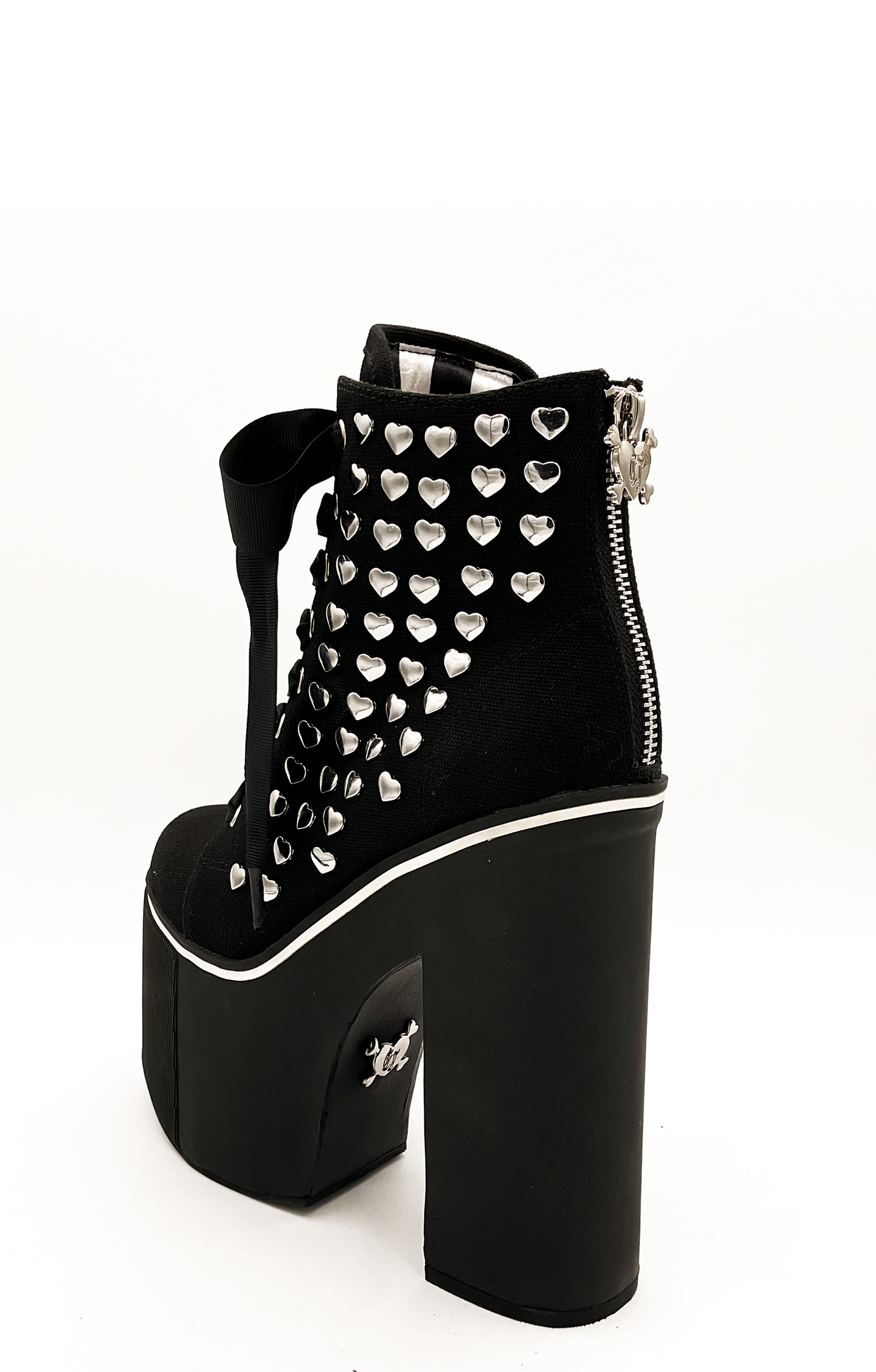Heartcore Platform Sneaker - Black - JUSTLUXURY