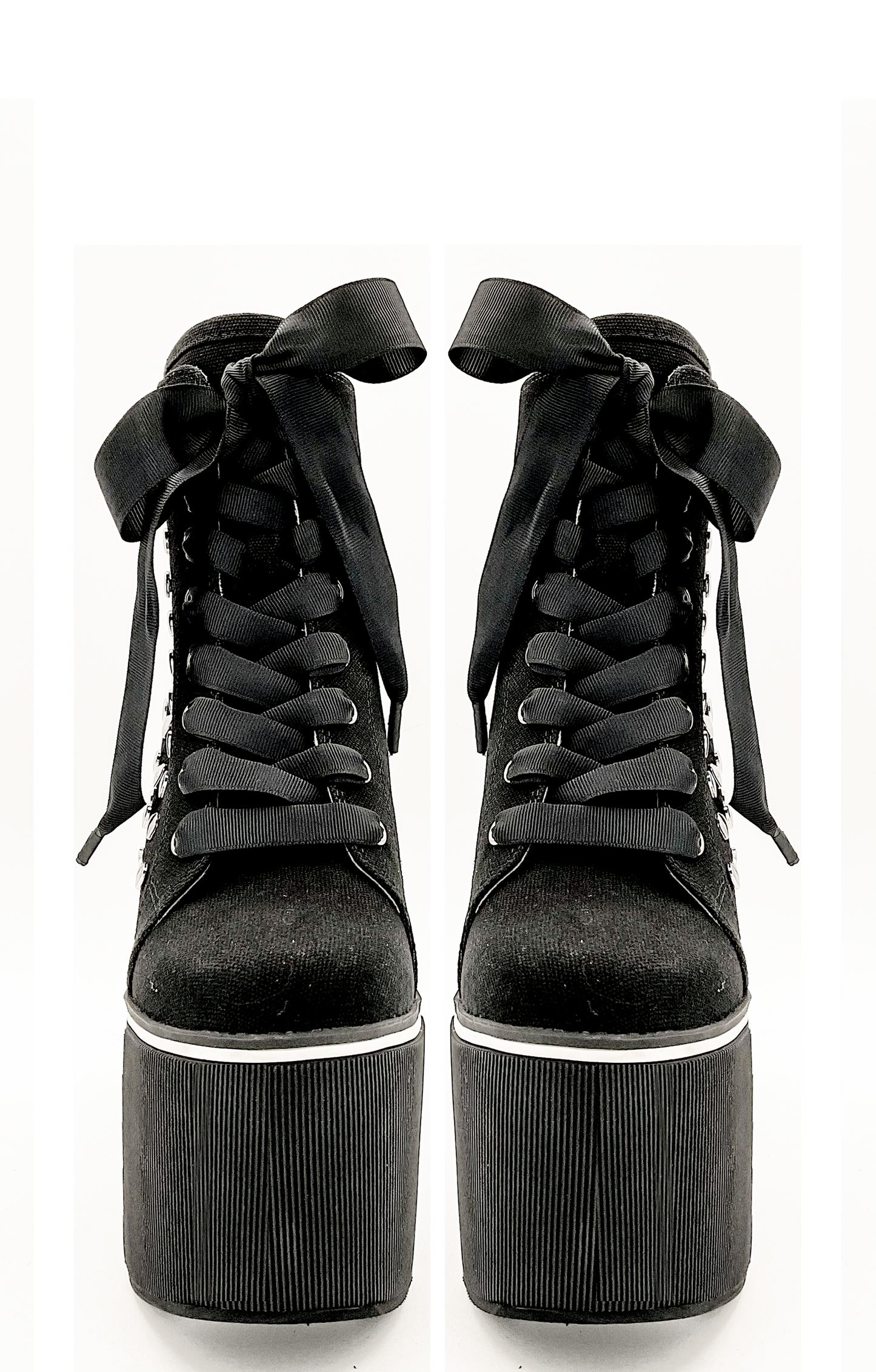 Heartcore Platform Sneaker - Black - JUSTLUXURY