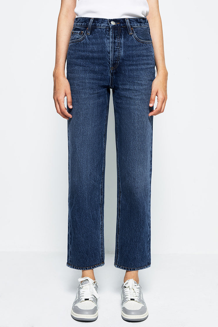 Manhattan High Rise Straight Ankle Jeans HJ160 - JUSTLUXURY