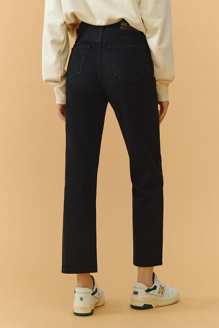 Chelsea High Rise Straight Crop Jeans HJ005 - JUSTLUXURY