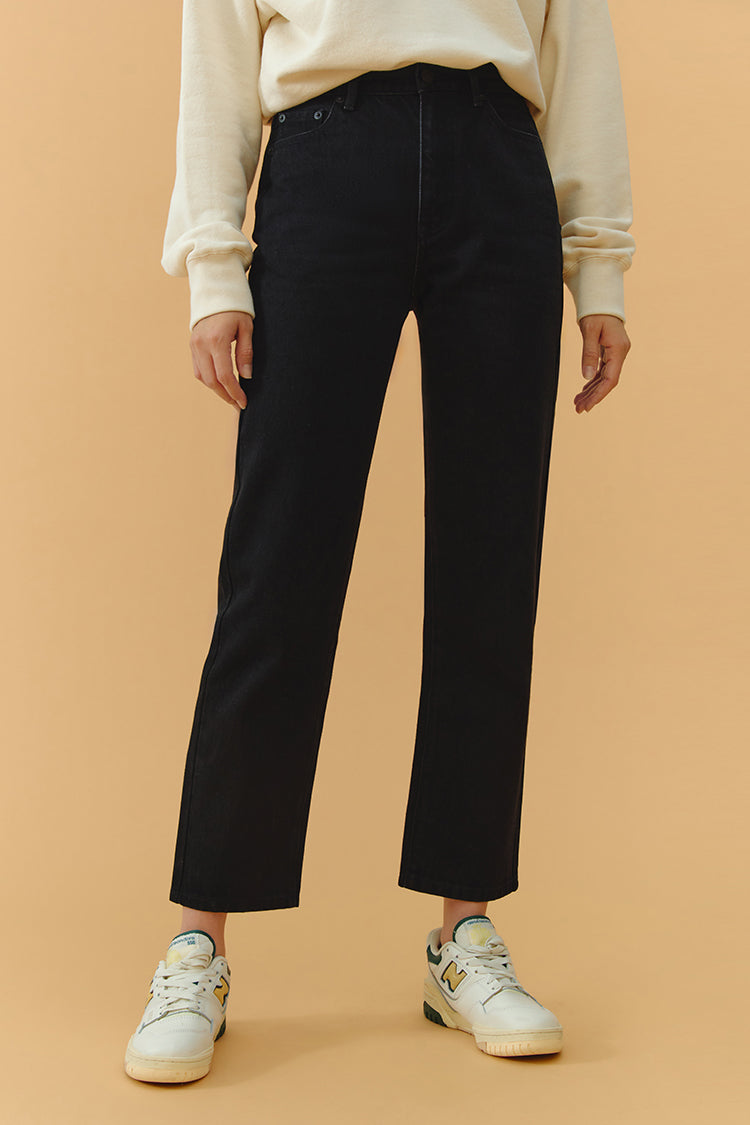 Chelsea High Rise Straight Crop Jeans HJ005 - JUSTLUXURY