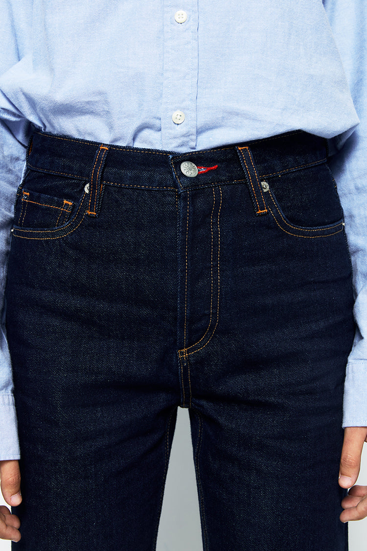 Manhattan High Rise Straight Ankle Jeans HJ160 - JUSTLUXURY