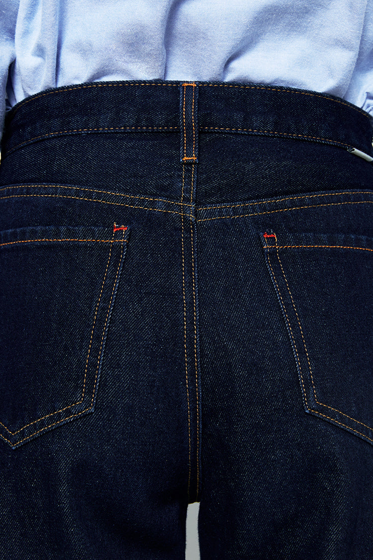 Manhattan High Rise Straight Ankle Jeans HJ160 - JUSTLUXURY