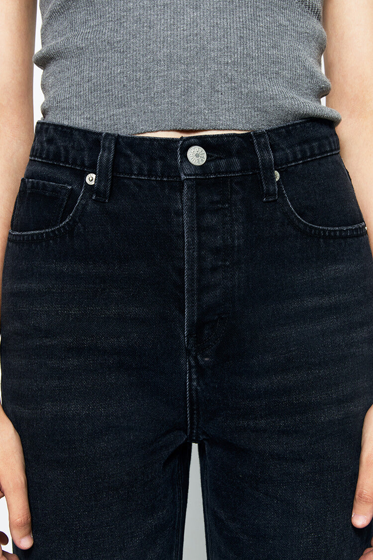 Manhattan High Rise Straight Ankle Jeans HJ160 - JUSTLUXURY