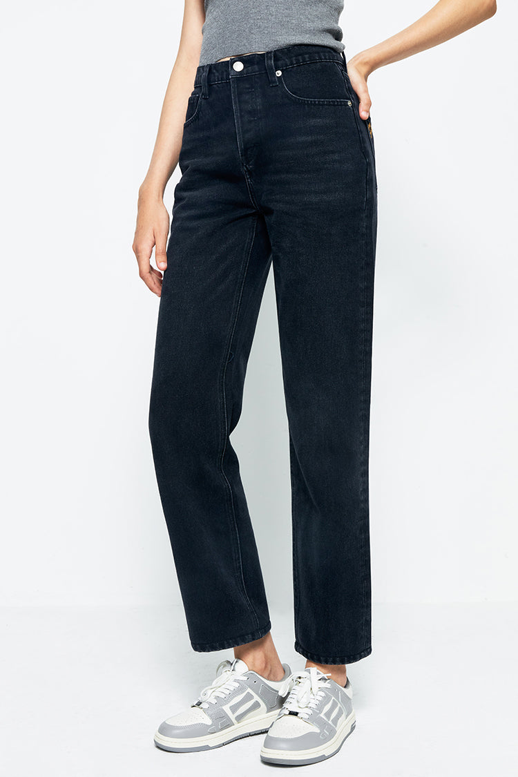 Manhattan High Rise Straight Ankle Jeans HJ160 - JUSTLUXURY