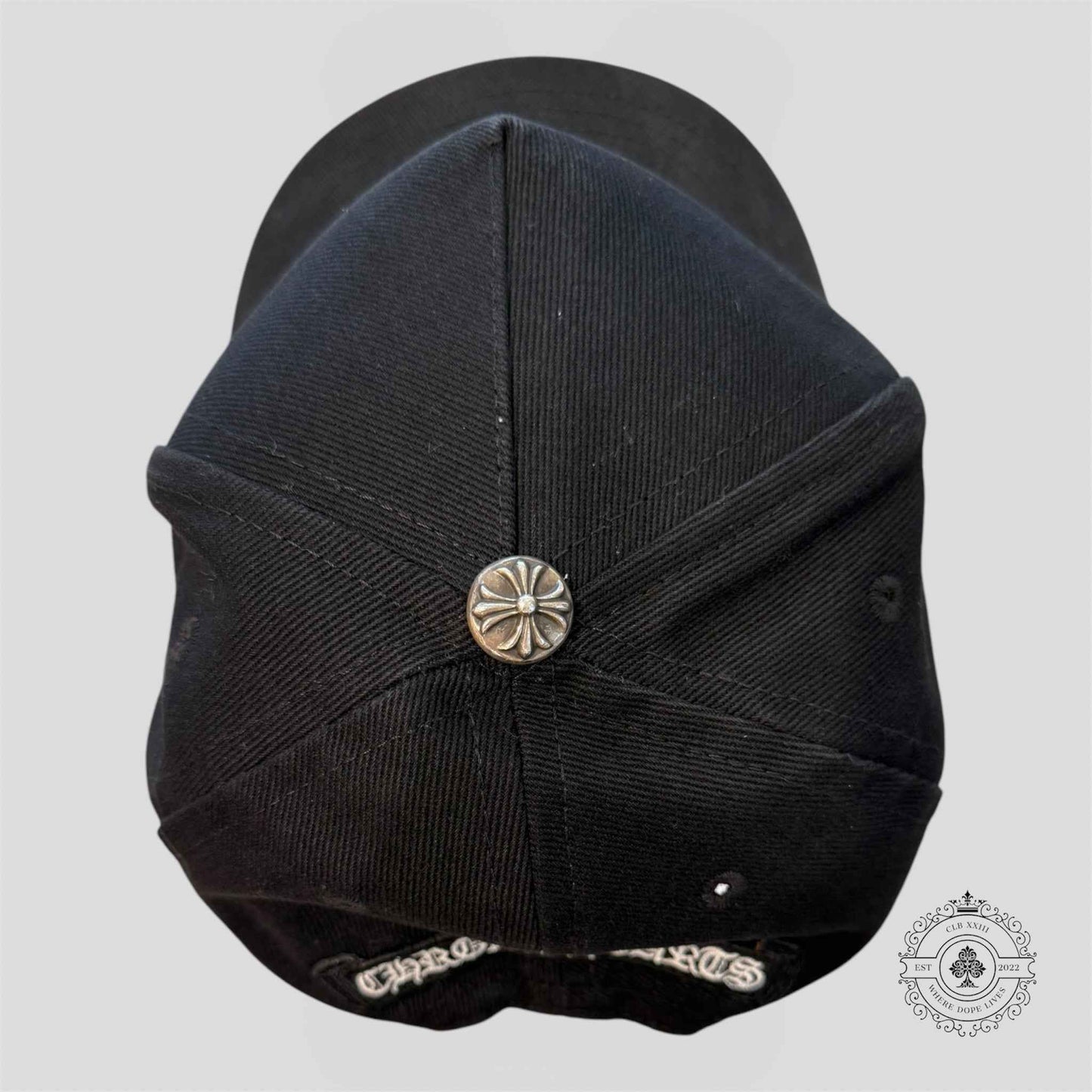 Chrome Hearts Vertical Logo Hat in Black