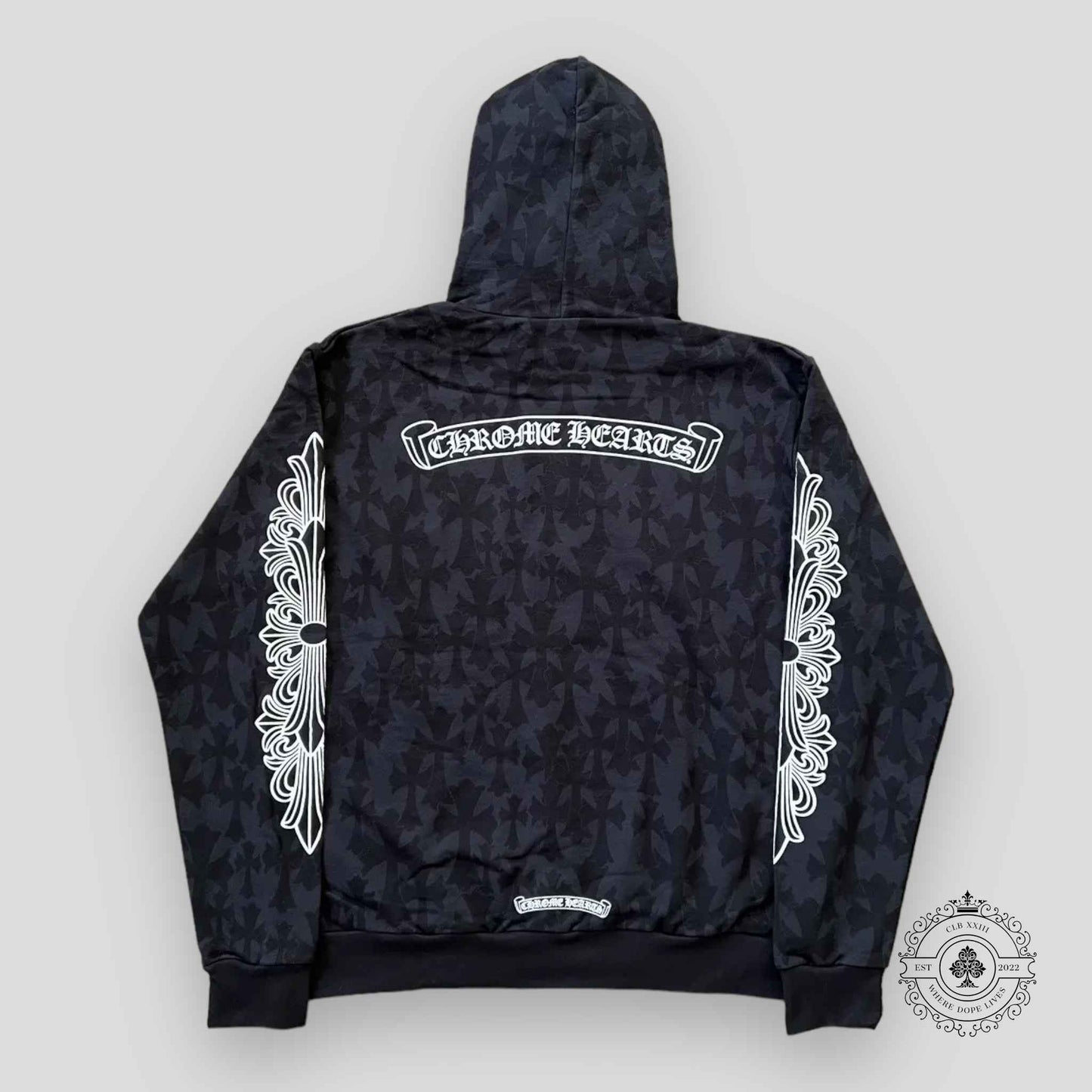 Chrome Hearts Cemetery Cross Pullover Hoodie