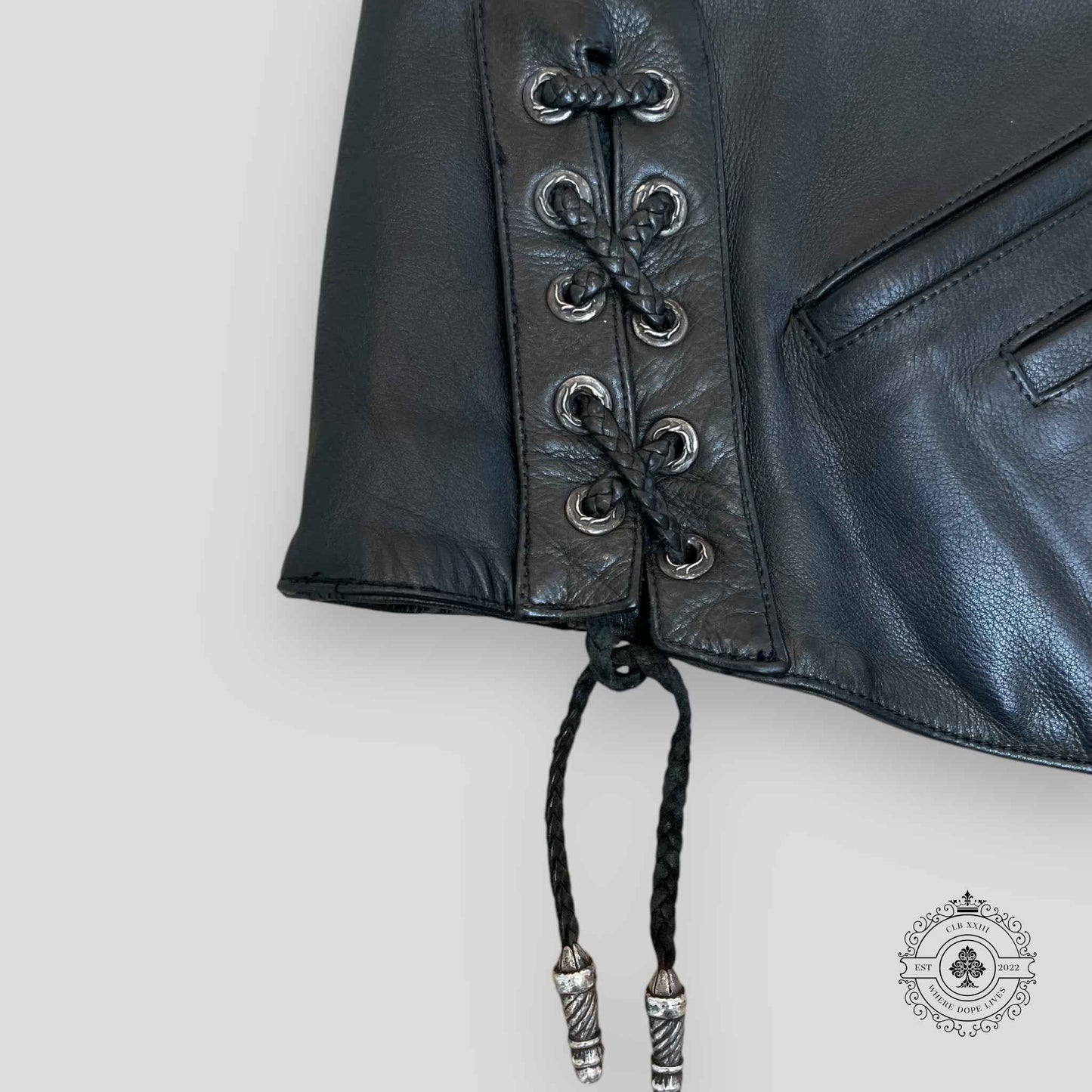 Chrome Hearts Trefoil Leather Vest