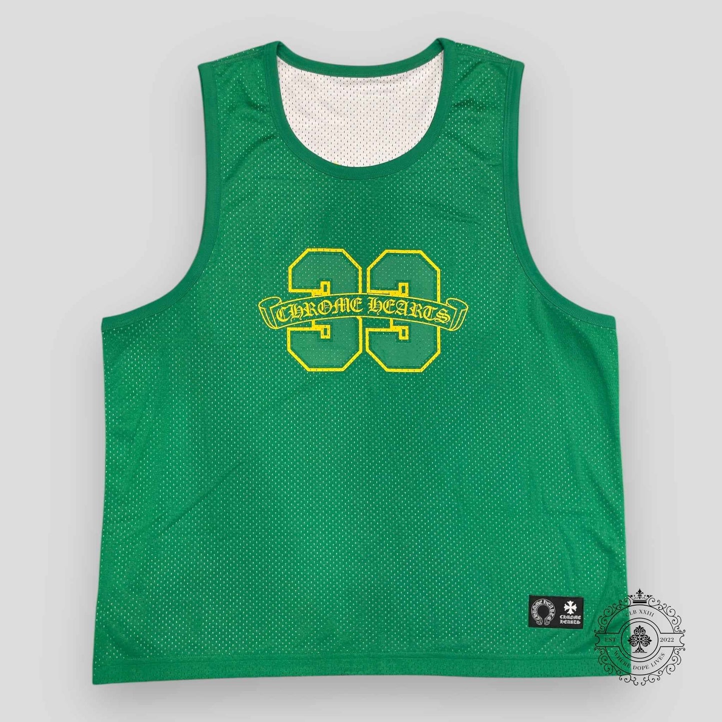 Chrome Hearts Reversible 33 Mesh Jersey in Green
