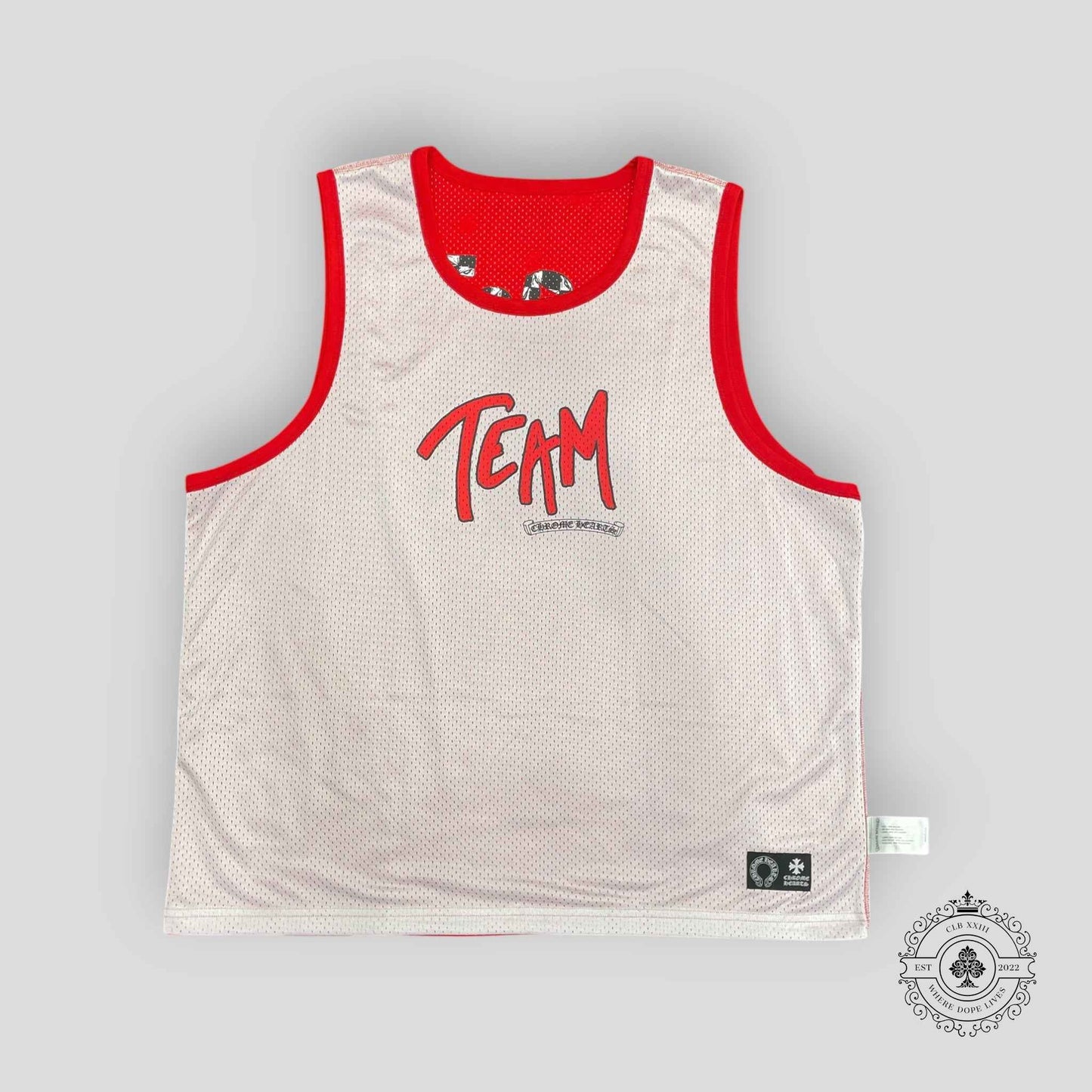 Chrome Hearts Reversible Mesh Team 99 Jersey in Red