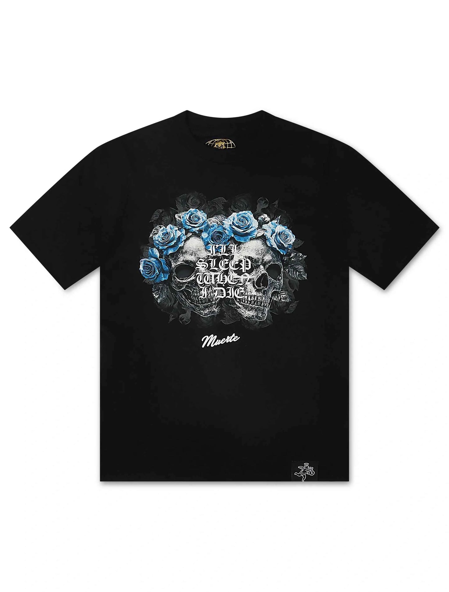 Hasta Muerte Twin Skull Tee - Black