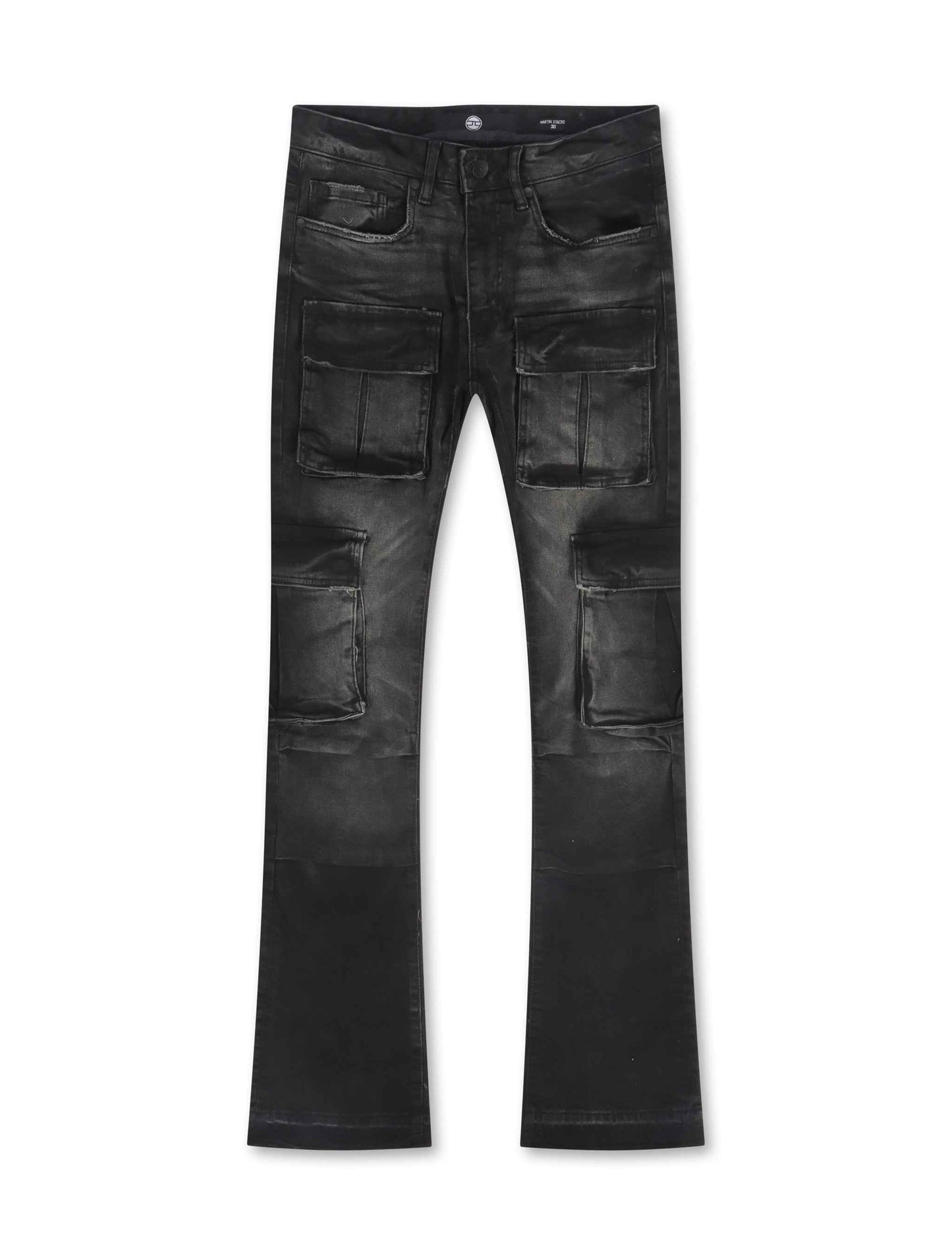 Jordan Craig Cargo Stacked Jean - Black
