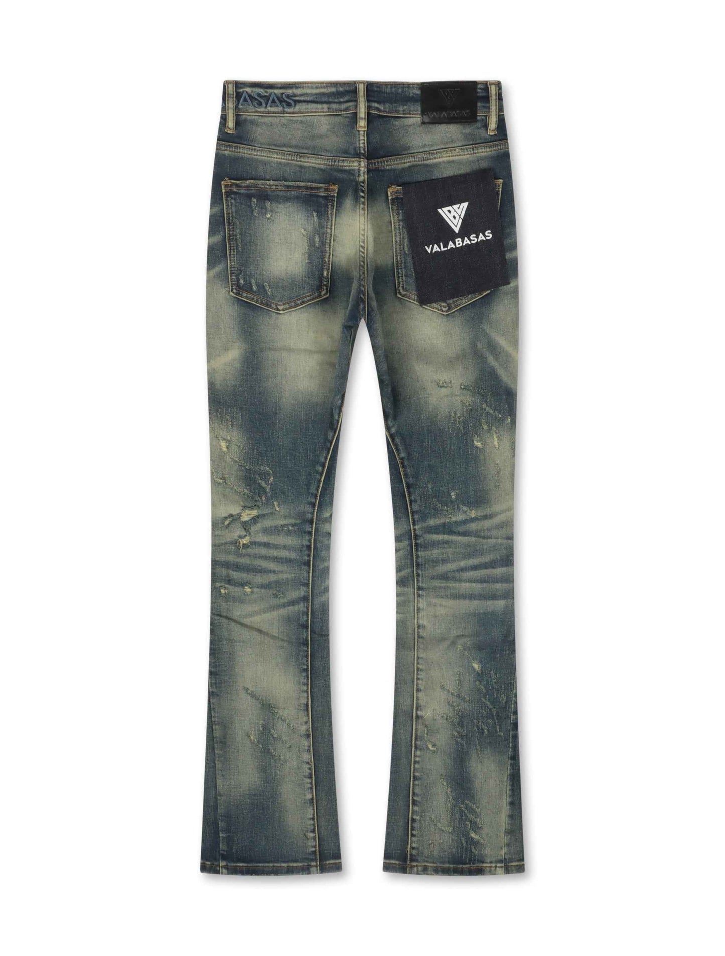 Valabasas Vin Stacked Jeans - Dark Vintage Blue
