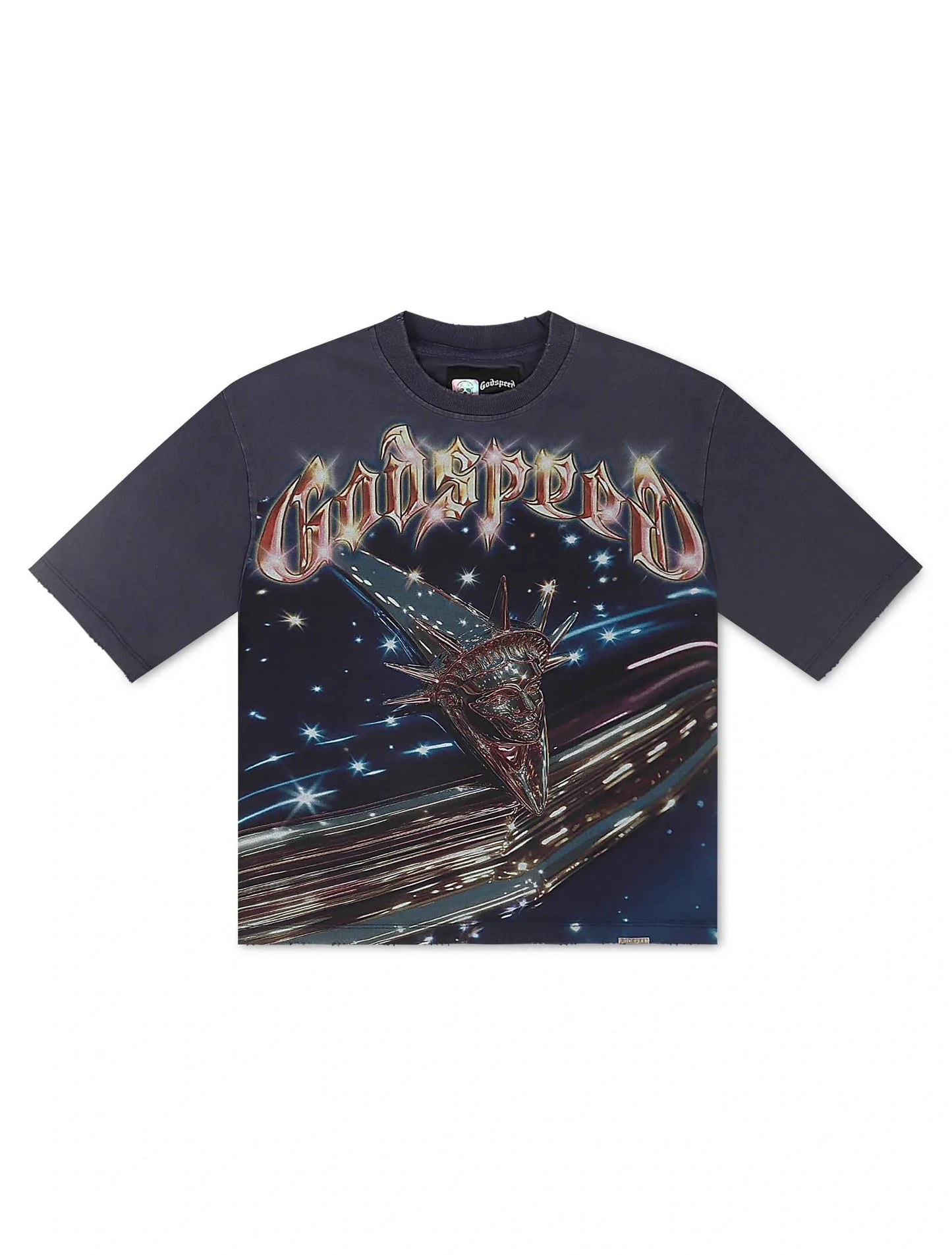 Godspeed Liberty Cruiser Boxy Tee - Navy