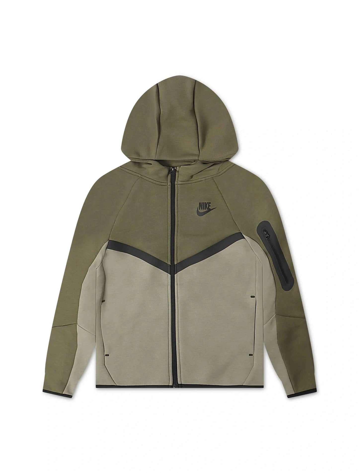 Nike Big Kids Sportswear Tech Fleece Jacket - Medium Olive