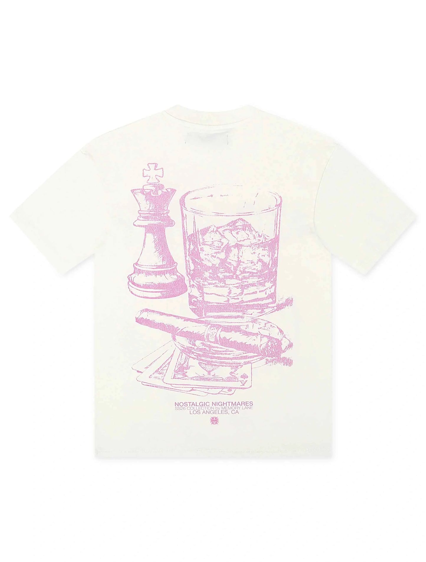 Memory Lane Studded Tee - White