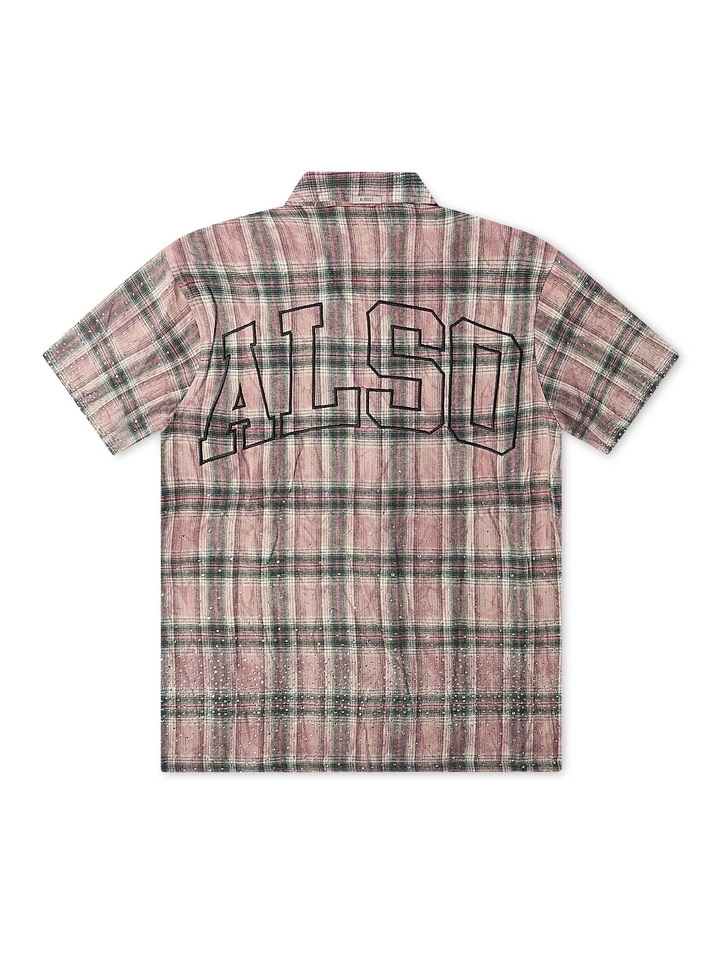 Almost Someday Solomon Rhinestone Flannel - Maroon