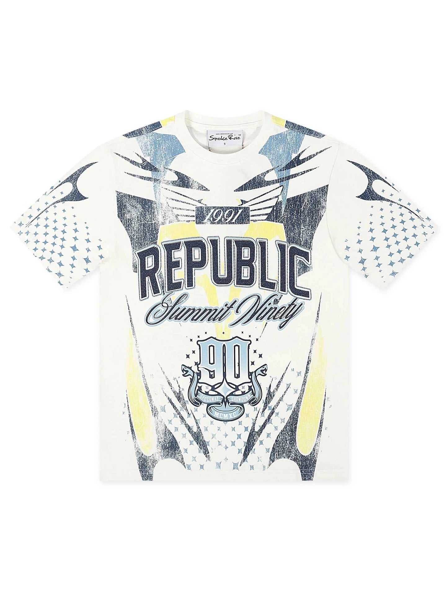 Smoke Rise Republic Tee - Boy Blue