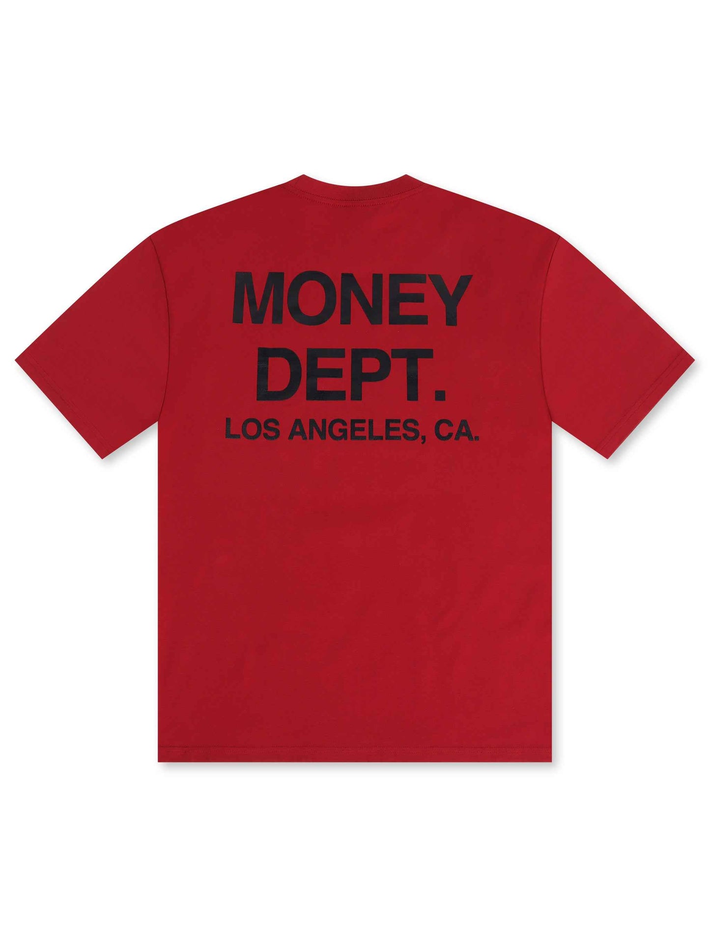 Money Dept. Los Angeles Heavyweight Tee - Burgundy/Black