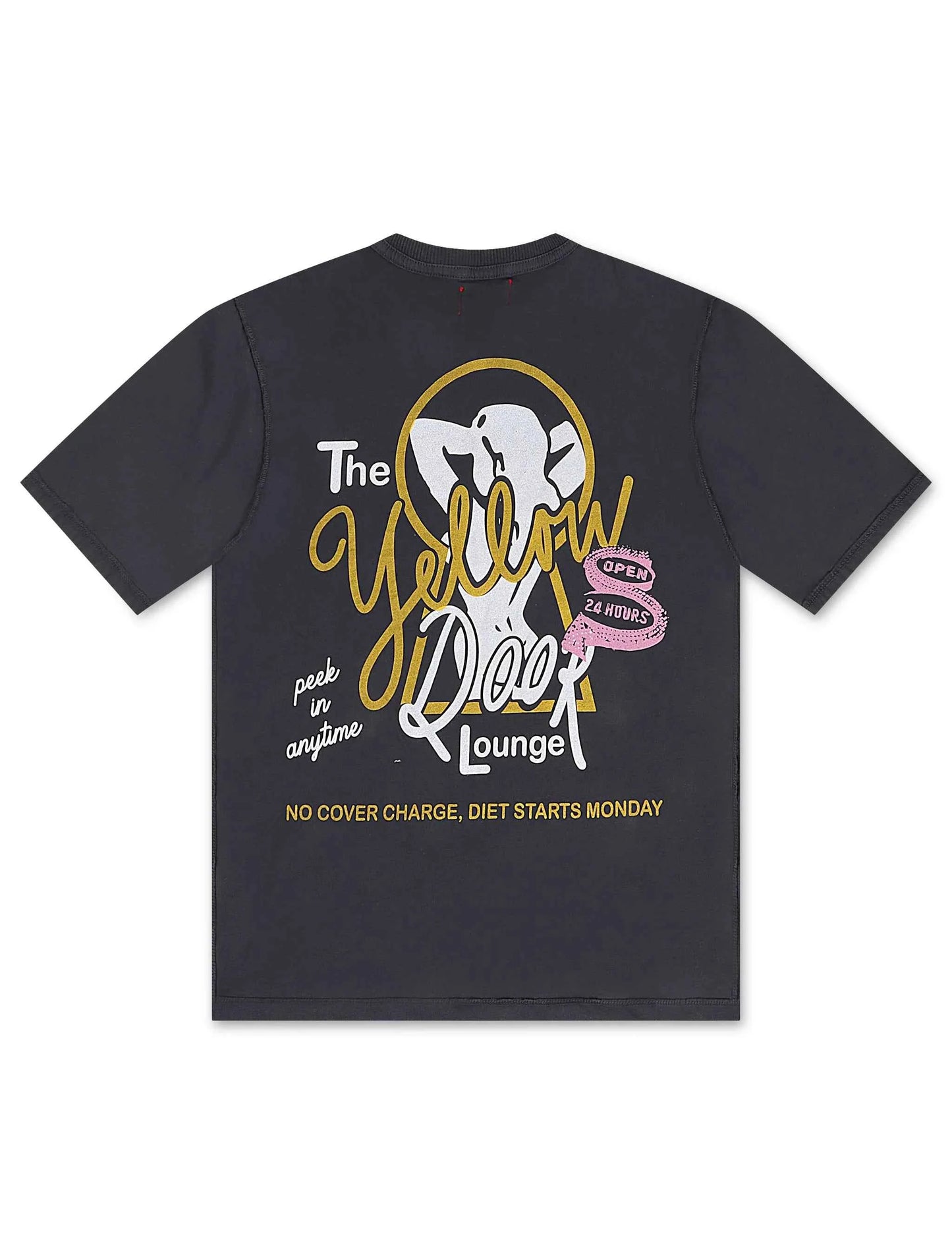 Diet Starts Monday Yellow Door Tee - Vintage Black
