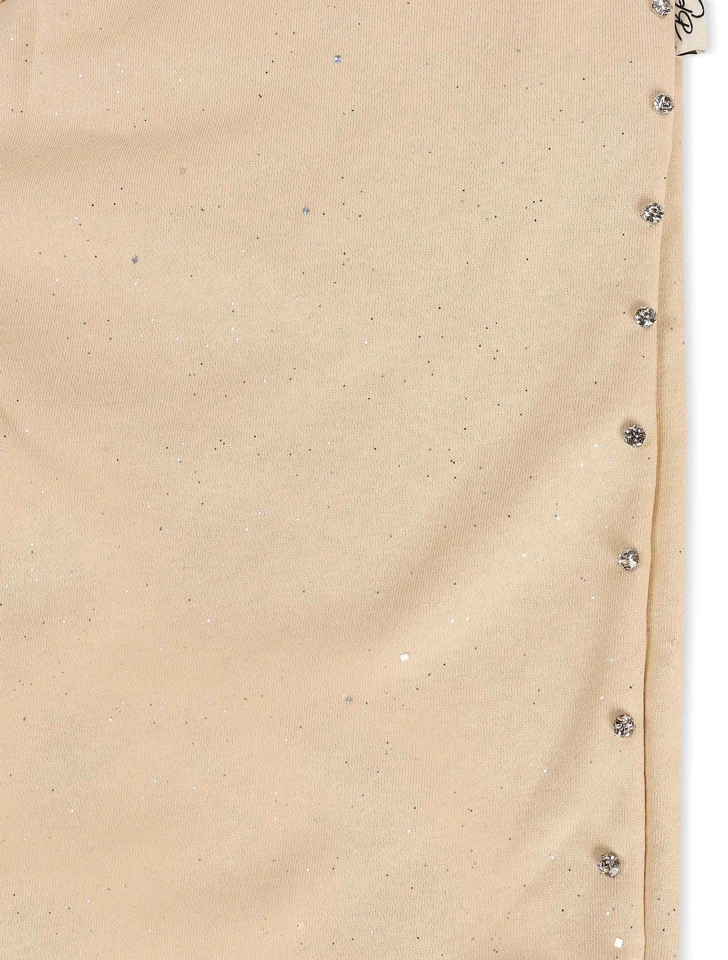 Bkys Rhinestone Shorts - Beige