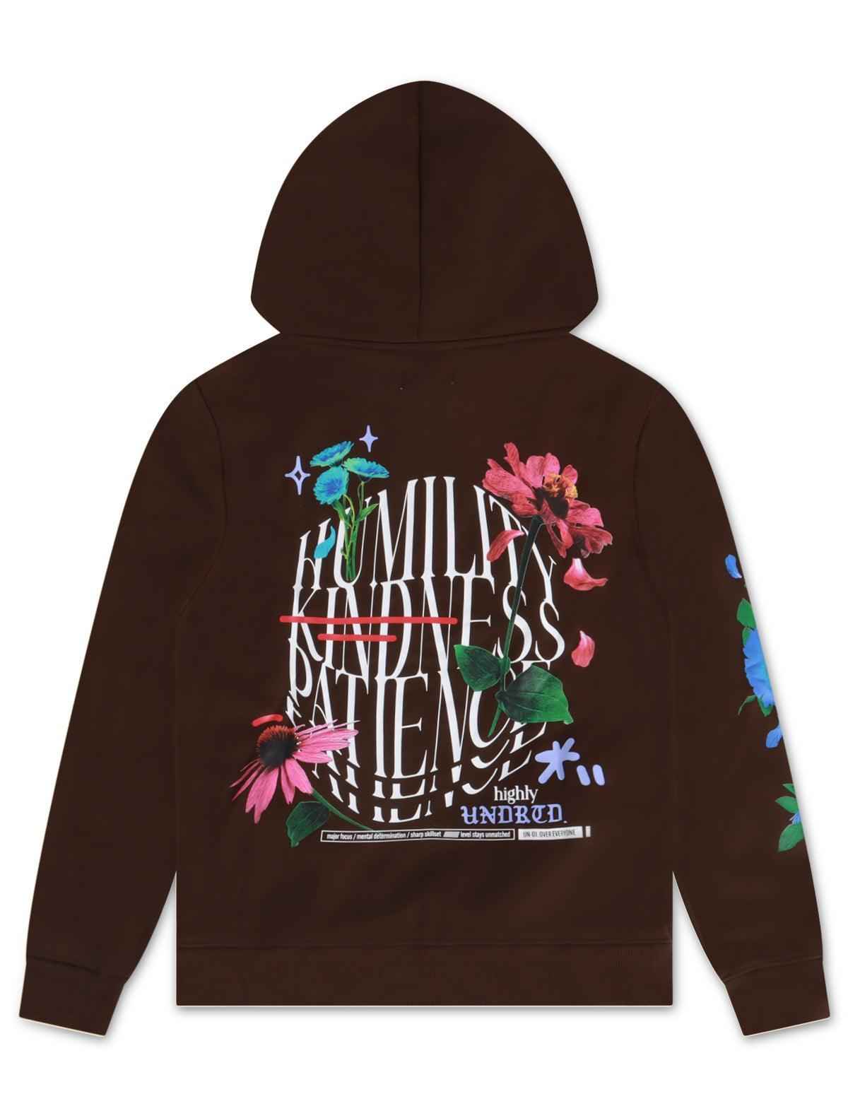 Underrated Humility & Kindness Hoodie - Brown