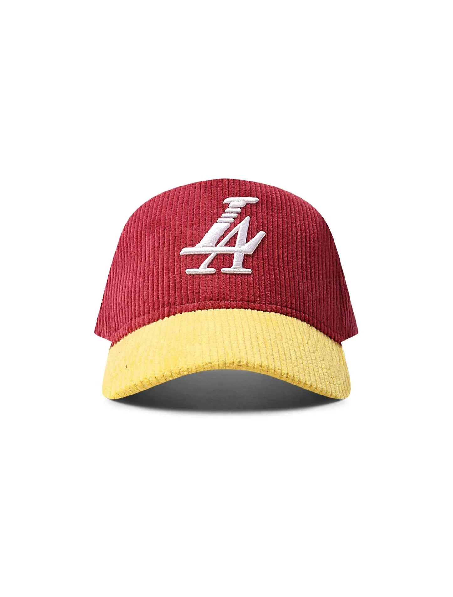 Reference Paradise La Corduroy Hat - Burgundy/Yellow