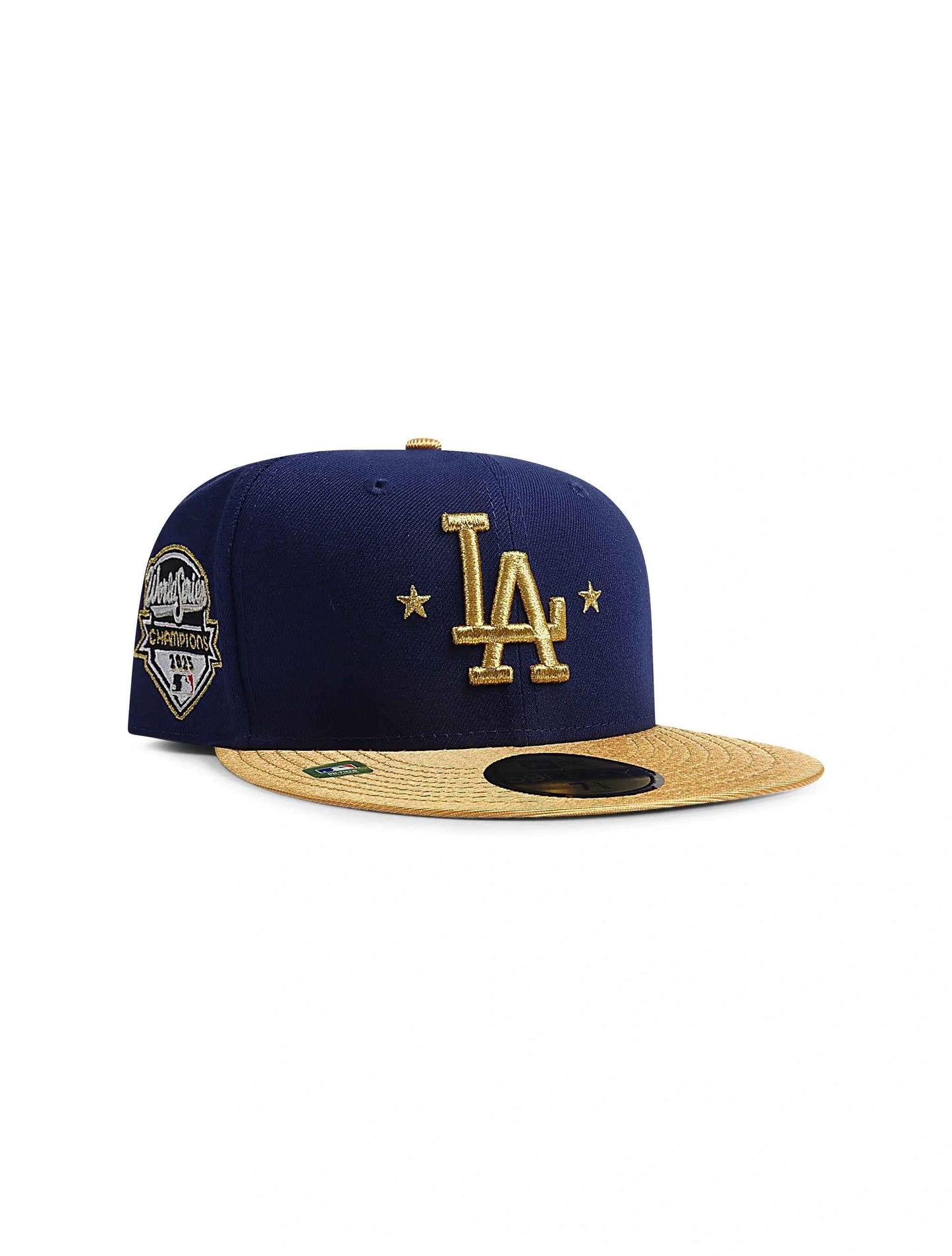 New Era 5950 Dodgers World Series Champs - Blue/Gold