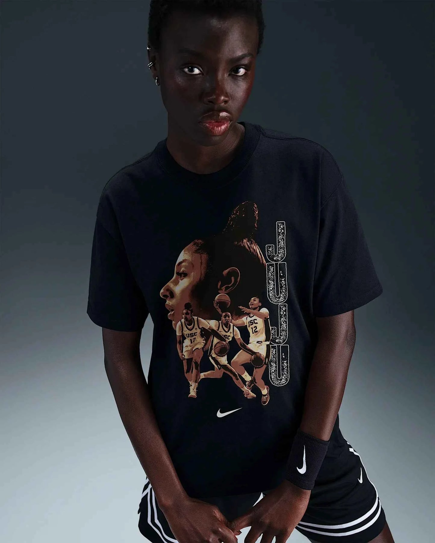 Air Jordan Mens JuJu Watkins USC Tee - Black